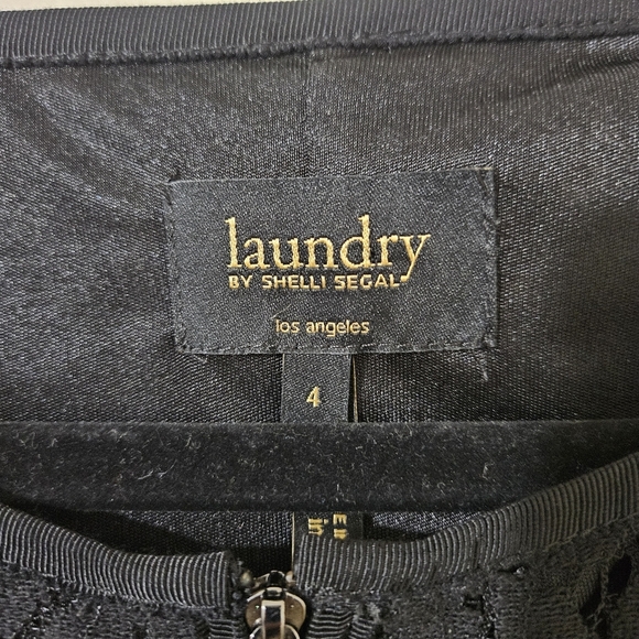 Laundry By Shelli Segal Zip Front Lace Mini Dress - Picture 4 of 6